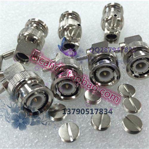 RF连接器BNC-JW-1.5 Q9弯公头接线50-1.5 RG316/RG174同轴连接器