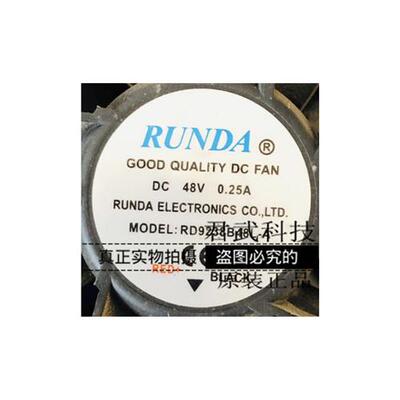 RUNDA 润达 RD9238B48L-A 48V 0.25A  9038 2线变频器风扇