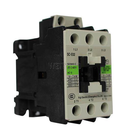 9年老店 电机SC-E02 E02P接触器9A 4KW SE09AA-C三相电磁直流