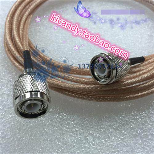 L12射频线TNC-JJ公对公RG316D双屏蔽镀银无线话筒跳线TNC双公内针