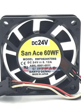 全新原装SanAce60WF A90L-0001-0511 9WF0624H7D03 24V发那科风扇
