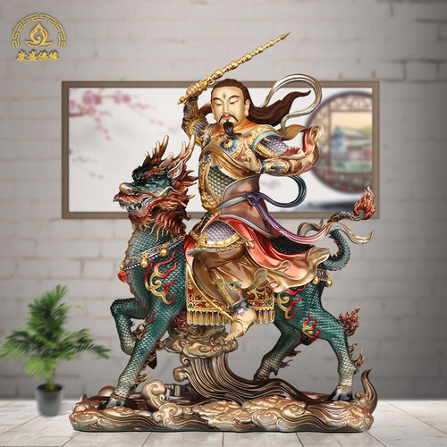 铜九天应元雷声普化天尊神像中式