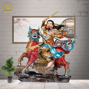 台湾纯铜九天应元雷声普化天尊神像家用雷祖雷公真身寺庙供奉摆件