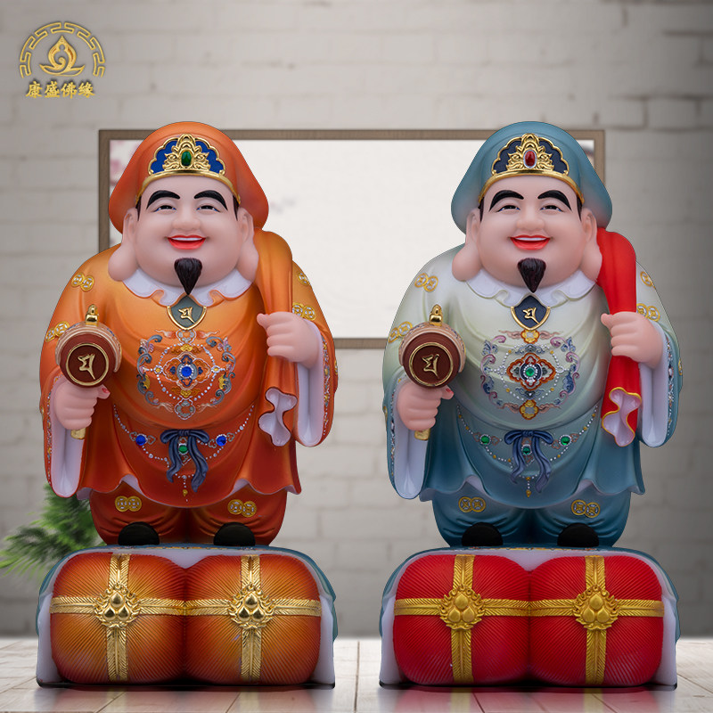 汉白玉大黑天财神爷佛像日本大黑天菩萨玄关店铺日常摆放招财礼物