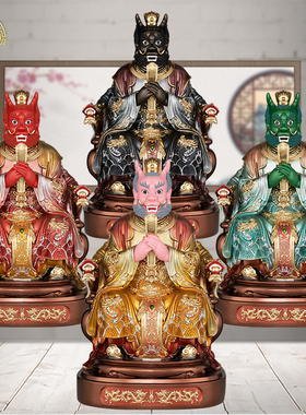 四海龙王爷神像客厅树脂供奉