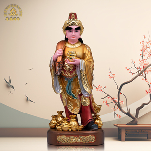 金钱伯神像阴差人物摆件元宝财神钱伯公三爷伯阴神地府树脂工艺品