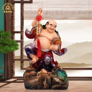 刘海戏金蟾摆件树脂三足金蝉海蟾子神像西北财神童子招财家居客厅