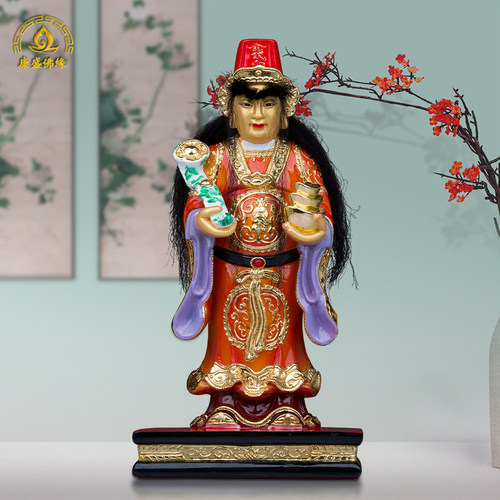 圣丰佛像树脂金钱伯财神爷三爷伯