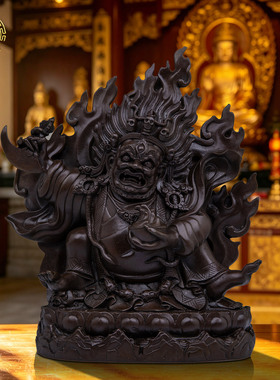 二臂玛哈嘎拉财神北努大黑天摆件