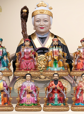 仙家四大家族纯铜彩绘客厅供奉