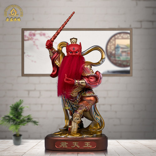 树脂王灵官神像火神王天君中式