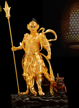 二郎神杨戬哮天犬佛像