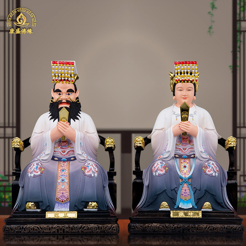 龙王龙母佛像供奉家用四海龙王神像东南西北海龙王爷神像树脂摆件