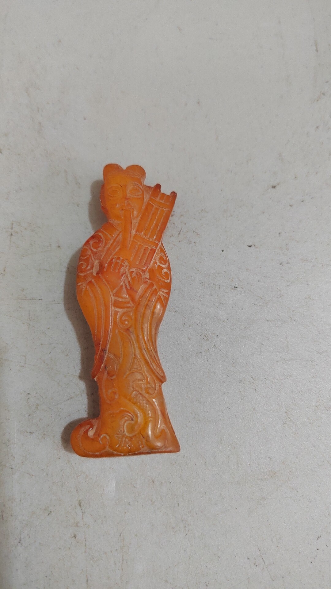 老玉玉人挂件古代玉器高古玉古玩老件玉佩老玉收藏玉石件