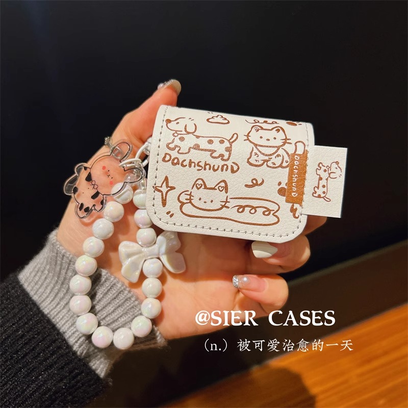 ins可爱卡通吉伊卡哇airpods4保护套airpod3二代pro无线蓝牙耳机软壳第三代1适用苹果aipods2代四代5五代皮质