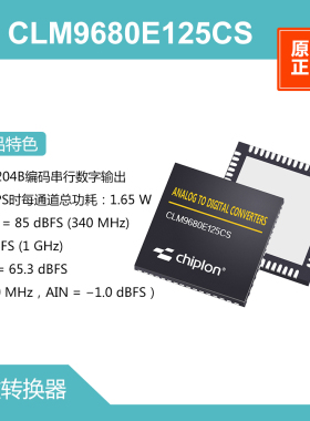 CLM9680E125CS ADC，启珑国产品牌，与AD9680BCPZ-1250完全兼容