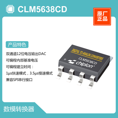 CLM5638CD DAC，启珑国产品牌，与TLV5638CD完全兼容
