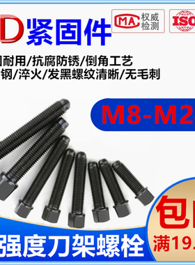 8.8级刀台丝 刀架螺丝 方头紧定四方头顶丝M12M16M20M22M24M27M30