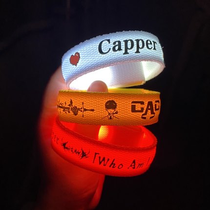 Capper演唱会应援发光手环明星周边粉丝物料音乐节助威道具荧光棒