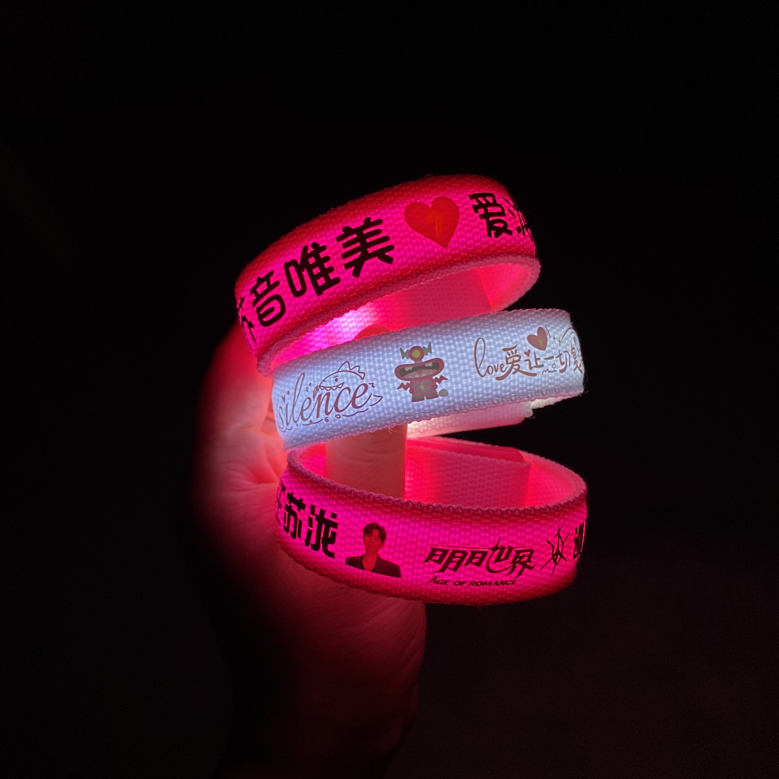 汪苏泷演唱会应援发光手环定制周边物料气氛荧光棒灯牌助威道具图片