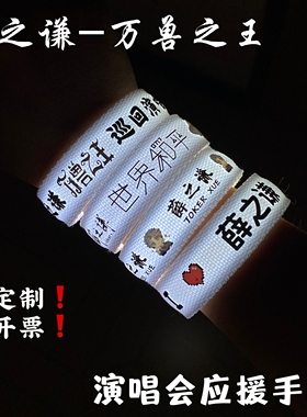 薛之谦万兽之王演唱会应援发光手环定制周边物料气氛荧光棒道具