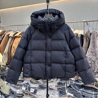 2025冬季新款韩版宽松显瘦百搭连帽羽绒服女短款加厚保暖面包服