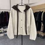 气质高级感宽松蝙蝠袖毛呢外套女秋冬季韩系经典百搭休闲短款上衣