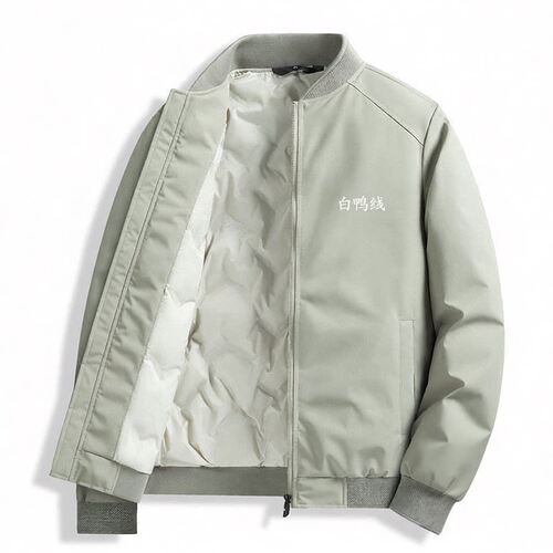中青年棒球领羽绒服男款冬季保暖