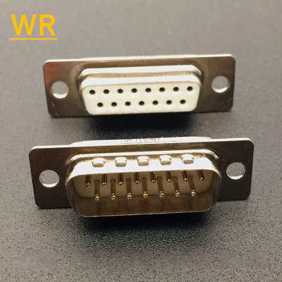台湾正凌DB15公头/母头两排15P针孔D-SUB白胶镀金焊线式串口并口
