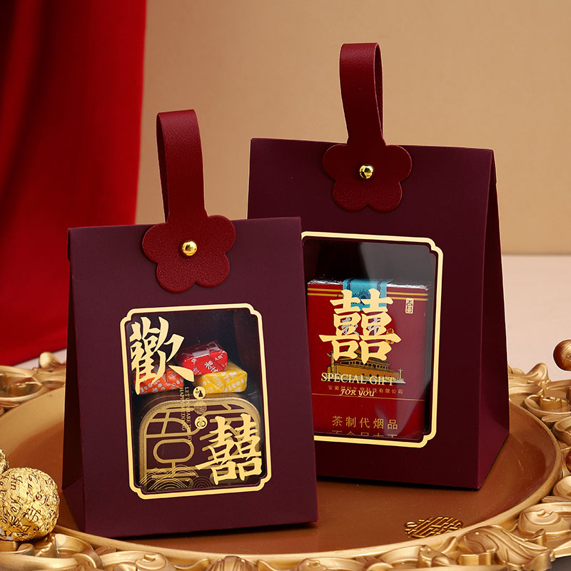 喜糖盒结婚糖盒子新款结婚订婚礼糖果包装礼盒手提装烟伴手礼空盒