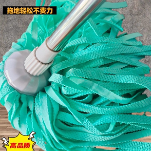 即拖即干高品质鹿皮拖把套装加粗加厚不绣钢杆超强吸水拖布墩布
