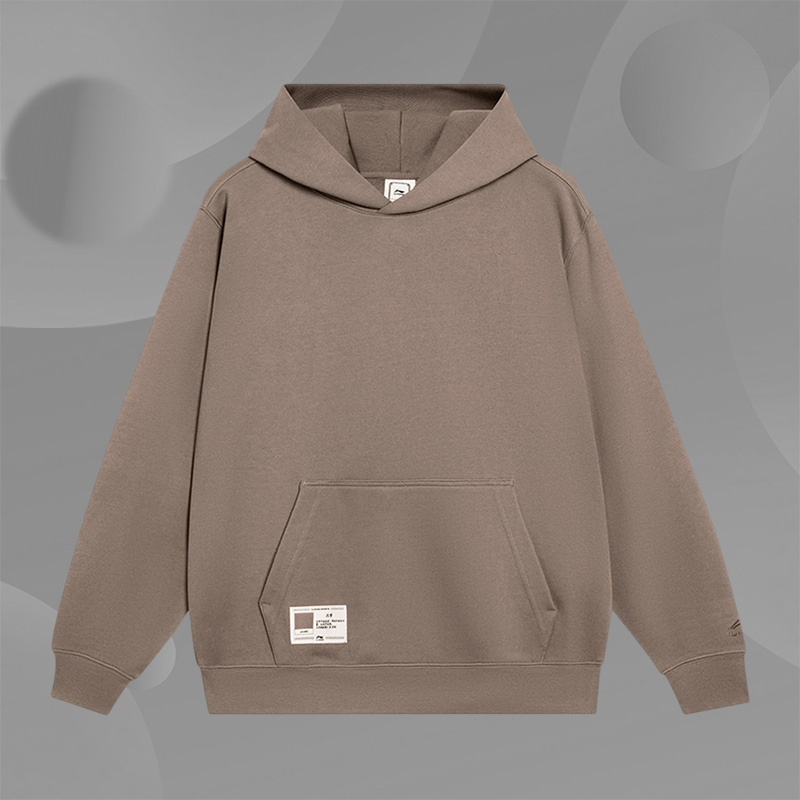 Lining/李宁正品中国色系列男子时尚运动休闲套头连帽卫衣AWDT069