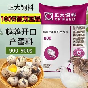 正大900产蛋芦丁鸡饲料下蛋鹌鹑饲料900s育雏小鹌鹑专用卢丁鸡粮