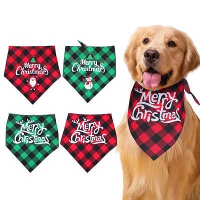 Christmas Snowman Santa Claus Dog Saliva Towel Navidad Natal