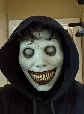 Scary Halloween Mask Smiling Demons Horror Mask Horror White