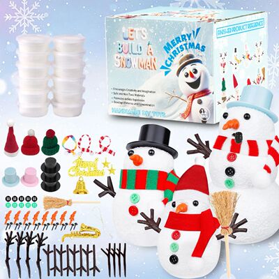 Christmas Snowman Crafts for Kids Educational DIY Resin Snow