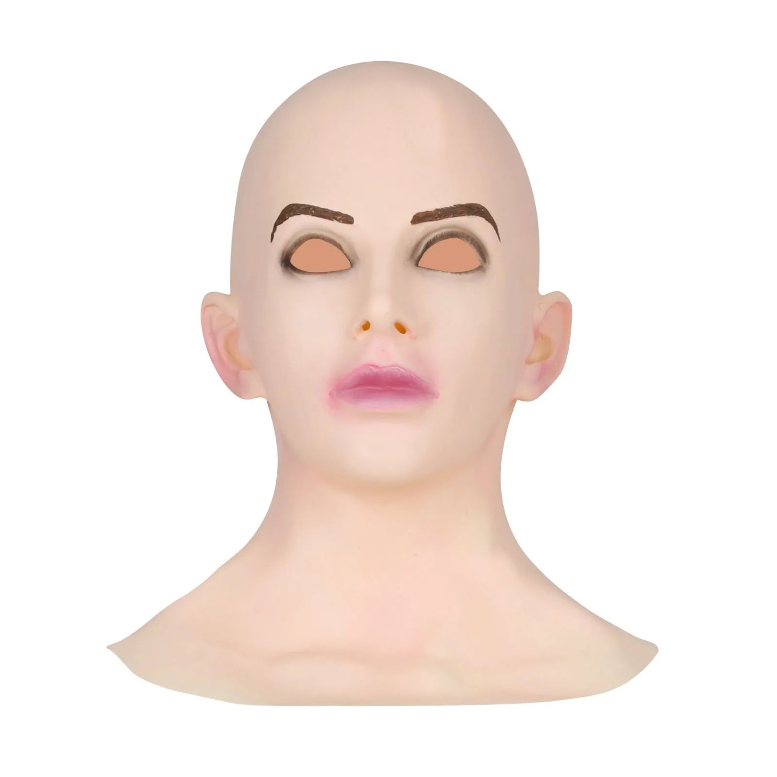 Female Realistic Silicone Crossdresser Mask Cosplay Hallowee