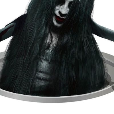 3D Floor Wall Stickers Scary Ghost Halloween Removable Inter