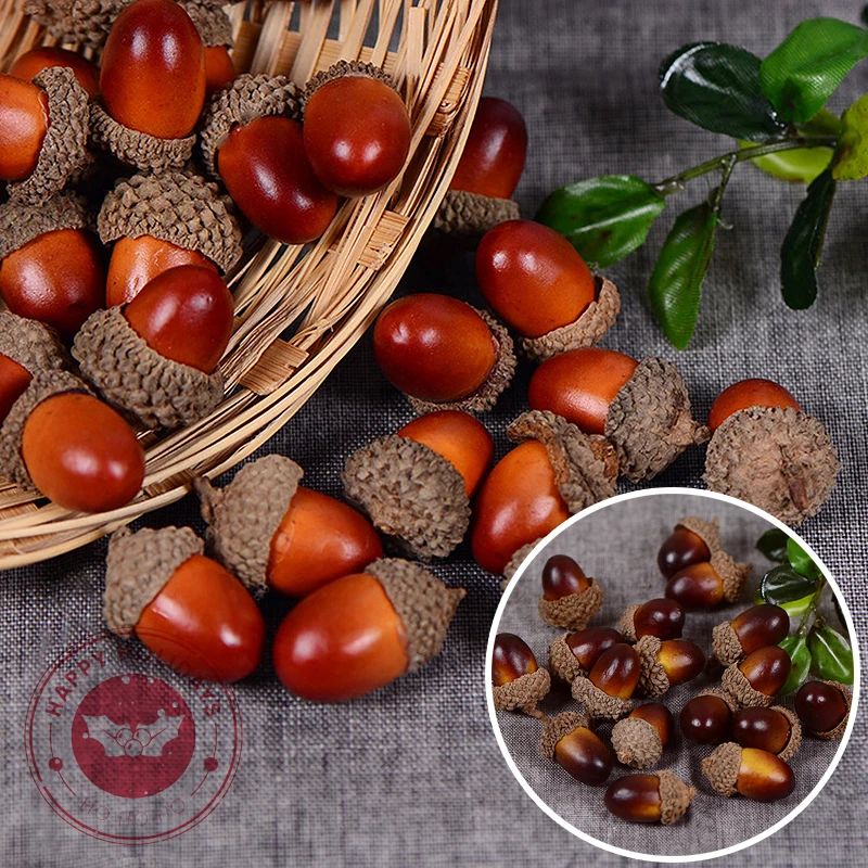 20/50pcs Foam Pine Cones Mini Artificial Fake Foam Fruit And