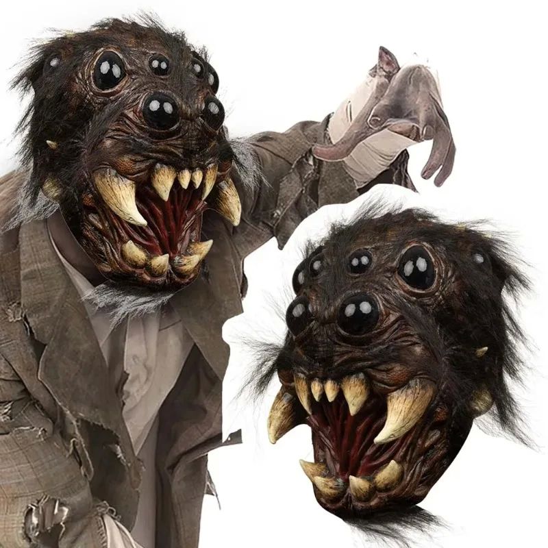 Horror Creepy Spider Mask Cosplay Scary Animal Spiders Big E