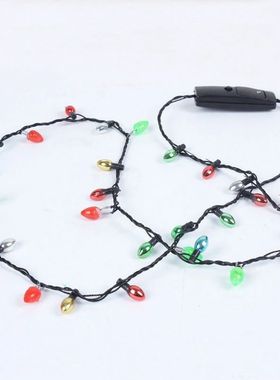 1Pc Mini Flashing Light-up Blinking Christmas Lights Costume