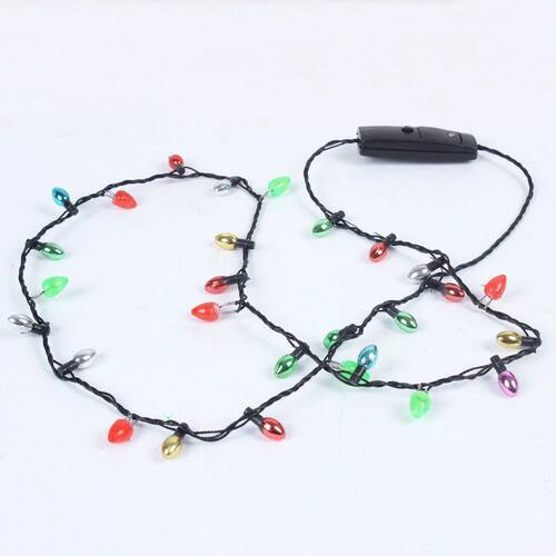 1Pc Mini Flashing Light-up Blinking Christmas Lights Costume
