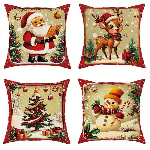 Christmas decoration pillowcase New Year gift Santa Claus Fa