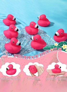 10pcs Flamingo Rubber Ducks Mini Rubber Ducks Pink Flamingos