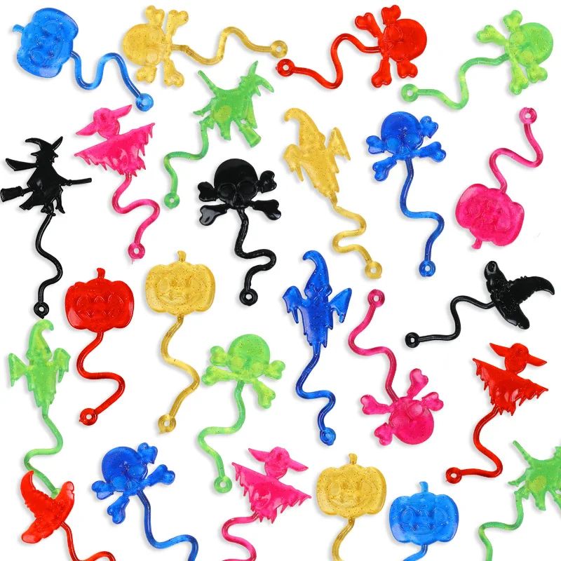 10-30Pcs Halloween Stretchy Sticky Toy Treat Or Trick Gift P