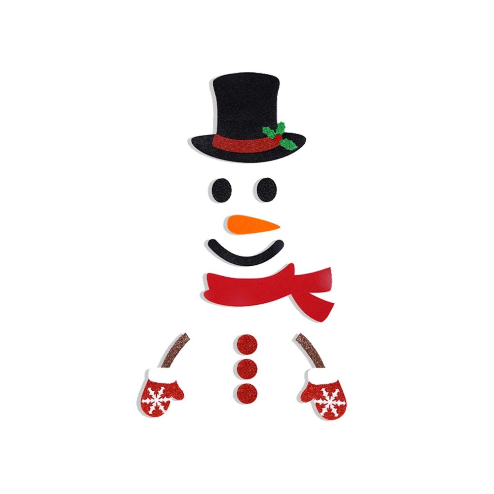 Christmas Decoration Felt Cloth Christmas Door Window Sticke