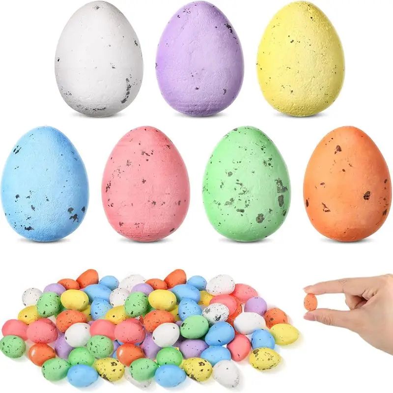 20/50Pcs Easter Egg Decoration Ornaments Artificial Foam Egg
