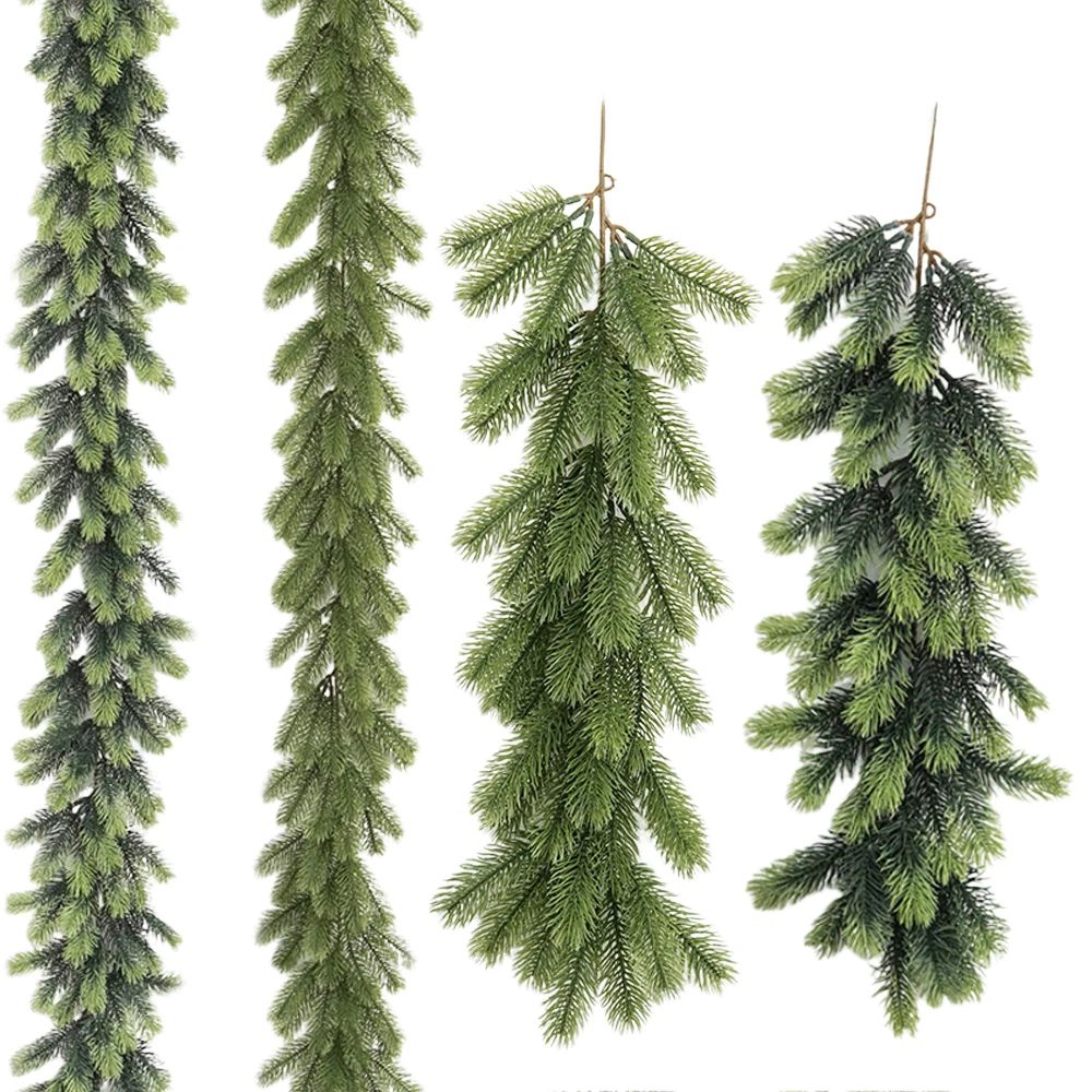 60cm Artificial PE Pine Branches Garland Indoor Home Garden