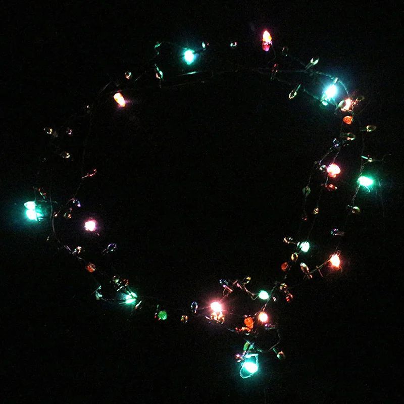 1Pc Mini Flashing Light-up Blinking Christmas Lights Costume