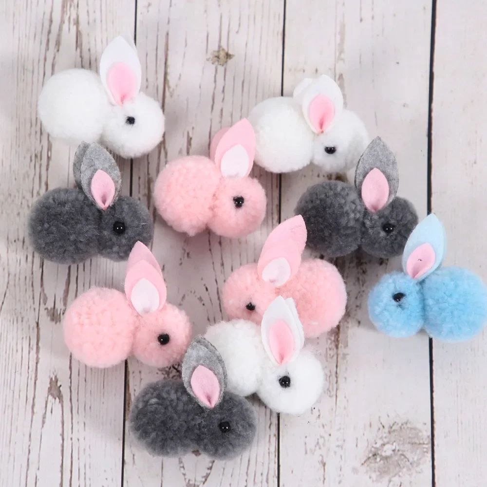 10/20pcs 5.5cm Easter Plush Rabbit Lovely Bunny Easter Ornam